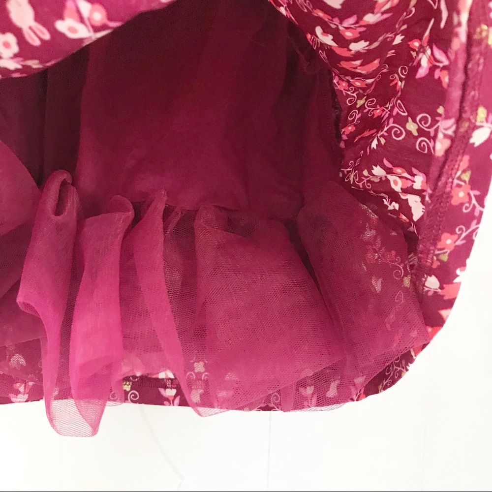 Gymboree | Burgundy Fox & Bunny Party Dress - Picture 3 of 6